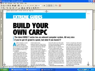 PC Extreme Issue 16 How To Make A CarPC / Carputer P48 - Follow the Vauxhall Vectra Carputer / CarPC Project through the highs and lows. Ideal for those looking at a simular MP3 GPS multimedia system for their car - Carputer project computer in-car Car-Puter car-pc car pc multimedia system mp3 dvd vcd svcd video games sound xenarc 700ts 7 inch touchscreen mini itx case winamp talisman invertor inverter usb ups welcome wireless LAN network VIA eden C3
