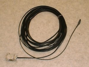 irsensor.jpg - A custom build serial IR receiver. Compatible with Girder this was built complete with the metal D Plug and extra length of cable. It also had an extended IR range