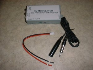 fmmodulator.JPG - To get sound in to the OEM head unit I used an FM modulator how ever this does not replicate the sound at CD quality therefore to an audiophile can be noticable
