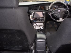 v4rear.jpg - The shows the screen opened from the rear seat